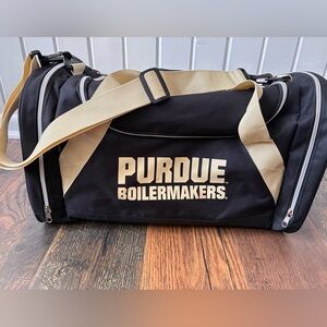 NWOT PURDUE Black and Gold Duffel Bag